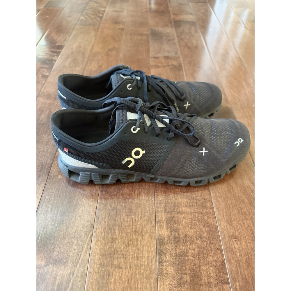 ON Running Cloud X 3 Black Running Shoes 60.98705 Men's Size 10 EUC